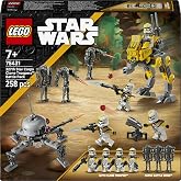 LEGO Star Wars 327th Star Corps Clone Troopers Battle Pack 75431 | Toys for 7+ Year Old Boys, AT-RT & 3 Battle Droid Figures,