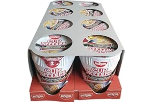 (LOT DE 8) Nissin Cup Noodle - Nouilles instantanée Japonaises au Boeuf (Lot de 8x67g)
