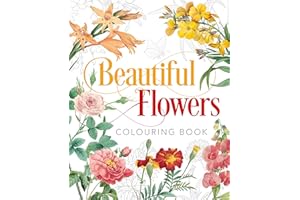 Beautiful Flowers Colouring Book (Arcturus Classic Nature Colouring)