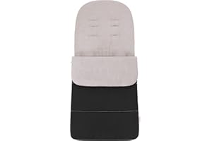 Babycurls Fleece Lined Snuggly Cosytoes Footmuff Universal Fitting for Pushchairs Strollers Prams Buggys Baby Joggers 95-100cm Grey