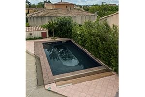 WERKA PRO, Filet de Protection pour Piscine 100g/m2, Idéal pour Éviter les Débris et Salissures, Installation Facile avec Œillets en Aluminium, Structure Renforcée, 5 x 9 m, Vert