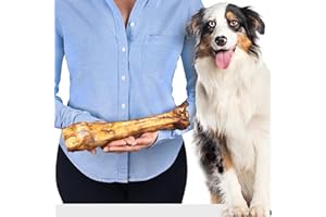 LOVELY DOG Premium Beef Lower Leg for Dogs, Natural Beef Chew Bone, Grain Free, Enriched with Vitamins, For Sensitive Dogs, Ideal for Chewing and Nibbling