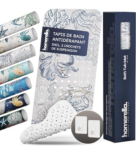 Tapis De Douche Antidérapant Odot 80x120cm Gris - Effet Luffa, Drainage Rapide, Doux Et Confortable Pour Salle De Bain