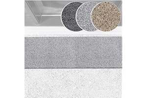 ANRO Schmutzfangteppich Matte Teppich Läufer Flurläufer Bodenbelag Schmutzfangläufer Sauberlaufmatte Meterware Dover Grau 40x120cm