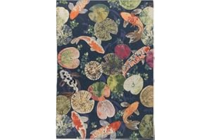 Paoletti Koi Pond Outdoor Rug, Midnight, 120 x 170cm