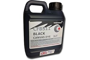 Carbusonic Black convertible roof dye soft top hood canvas restorer, restores colour to fabrics. Change the colour of convertible roofs and soft tops.