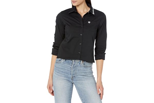 ARIAT Dam Team Kirby Stretch skjorta, Svart, XS, Svart, XS