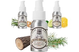 ‎MR BEAR FAMILY Mr Bear Family Bartcreme Männer - Woodland - feuchtigkeitsspendendes Bart Creme für einen vollen gesunden Bart - veganer Bartbalsam Männer - Bart Styling Beard Balm - 50ml
