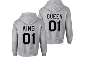 Couples Shop King Queen Pullover Pärchen Hoodie Set