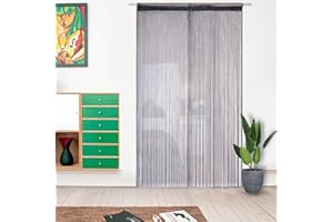 Vagasi 2 Pack Beaded Curtains String 100x200 cm Beaded Curtains for Doorways Tassel Glitter String Curtains Room Dividers Curtain Hippie Room Décor for Living Room, Bedroom, Closet, Party