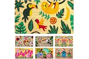 LUA VIKA Zerbino ingresso esterno cocco - Giungla - 40x70 cm - tappeto ingresso esterno casa - zerbino cocco - zerbini moderni e originali