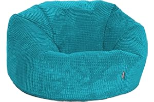 Gilda Giant Classic Corduroy Beanbag Delivered Filled (Teal)