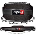 APRODO Sports DIP Belt with Steel Chain 36 INCHES Weighted Chain for DIPS Pull UPS Weight Lifting Crossfit ONE Size FITS All