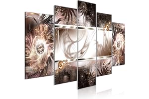 murando - Tableau Décoration Abstrait 200x100 cm 5 Parties - Impression sur Toile Cadre en Bois Salon Chambre Déco Murale Tableaux Maison Bureau Cuisine - Abstrait Artistique a-A-0561-b-m