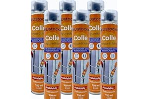 DSTOCK60-6 colles de montage polyuréthane pistolable - Colle polyuréthane non expansive - Pour le collage et montage de matériaux isolants, panneaux XPS et EPS, rouleaux d'étanchéité toiture bitume