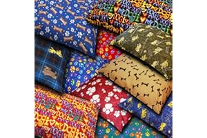 VOICE7 Large 37" x 27" Dog Bed Pillow Cover Only - Washable Cover/Removable Zip - Pet Cushion Covers Only (Random Patterns)