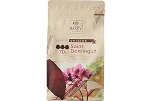 CACAO BARRY CHD-Q70SDO-2B-U73 - 70% Min Cacao Chocolat Saint Domingue Pistoles 1 kg