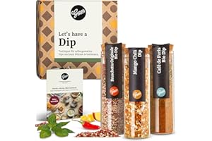 ‎GEPP'S Gepp‘s Feinkost 3-er Mini Set Dip I Gewürze Set für Snack-Liebhaber I Mit den Gewürzmischungen leckere Dips einfach selbst anrühren I Bio-Gewürze Mango-Chili, Bruschetta und Café de Paris Gewürz