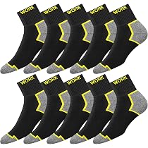 Storm Bloc Calze Uomo Lavoro E Trekking Low Cut – Rinforzate Con Filato BlueGuard E Ammortizzazione In Spugna