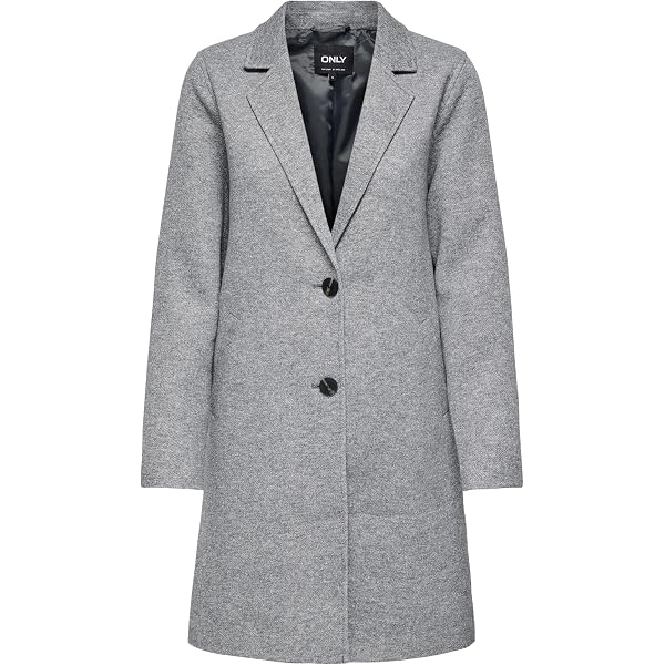 NOISY MAY Damen-Langmantel Mit Reverskragen – Stylisher Trencoat Für Freizeit & Business