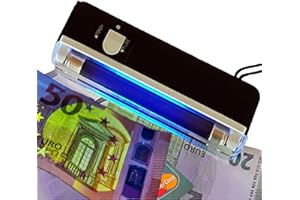 ‎O&W SECURITY Mobiler Geldscheinprüfer UV MINI Plus mit 4 Watt starker UV Lampe und Taschenlampenfuktion
