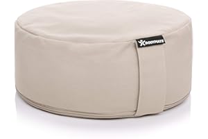 BODYMATE Meditation Cushion/Yoga Pillow D31cm H13cm – Removable washable 100% Cotton Cover - Inner cotton bag filled with buckwheat husks