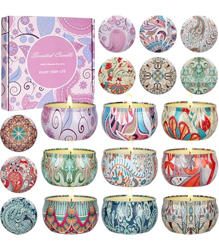 Candele Profumate Alla Soia - 12 Fragranze, Per Aromaterapia E Decorazione - Foto 3