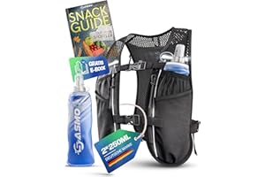 SASMO SPORTS SASMO® kamizelka do biegania dla kobiet i mężczyzn, 5 l, ultralekka 270 g i przepuszczająca powietrze, plecak do biegania dla kobiet i mężczyzn, 8 kieszeni, kamizelka do biegania, do biegania