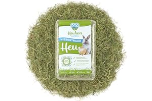 HEULAND Heuherz Bayern Wiesenheu Bio 5 kg – Premium Heu für Kaninchen, Meerschweinchen & Nager – schonend getrocknet, staubarm & nährstoffreich – 100% naturbelassen, nachhaltig & ohne Zusatzstoffe
