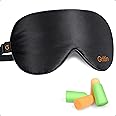 Silk Sleep Mask, Eye Mask, Gritin Light-Blackout Design Ultra Soft & Comfortable 100% Natural Silk Sleeping Mask Eye Blinder