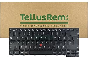 TellusRem replacement UK non-backlit keyboard for Lenovo Thinkpad E470 E470c E475