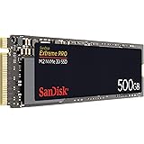 SanDisk Extreme PRO M.2 NVMe 3D SSD 500 GB interne SSD (Lebensdauer von bis zu 300 TBW, 3D-NAND-Technologie, 3.400 MB/s Leseg