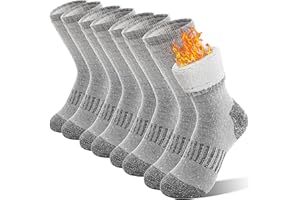 SANDSUCED Kinder Merino Wollsocken Wandersocken Thermosocken Warme Dicke Wintersocken für Jungen Mädchen Winter Sportsocken Kindersocken 4 Paar