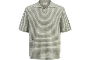 JACK & JONES herr Jornantucket Knit Split Neck Polo Sa26 Jornantucket stickad delad hals polo Sa26 (1-pack)