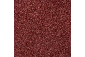 247Floors Flecked Twist Pile Carpet Roll, Hardwearing Felt Backing (2.5m x 4m, Dark Red)