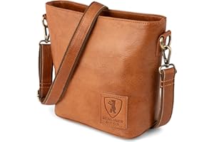 Berliner Bags Vintage Sac Femme Bandoulière Madison, Sacs Bandoulière Femme en Cuir, Sacs à Main Femme - Marron