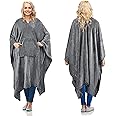 Sherpa Poncho Blanket Super Soft Comfy Plush Wearable Fleece Blanket for Adult Women Men Kids Throw Wrap Cover Indoors or Outdoors, 200 x 140 cm