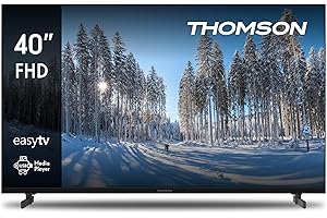 THOMSON 40 Pouces (101 cm) LED Full HD Easy TV – Non Smart – Hotel Mode, USB, HDMI, Triple-Tuner (Câble/Satellite/Antenne), AV in, CI+, A+ Panneau – 40FD2S13