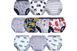 BIG ELEPHANT 10er Pack Baby Trainingshose - Saugfähige Töpfchen Unterwäsche Kleinkinder für Jungen und Mädchen