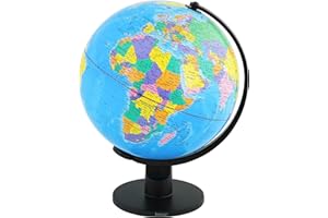 ‎EXERZ Exerz Globus edukacyjny 30 cm - duża obrotowa mapa polityczna kuli świata - średnica 30 cm