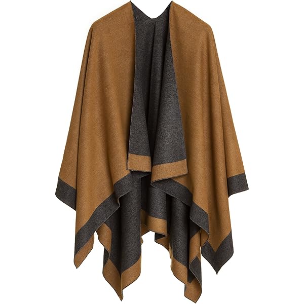 EXTREE Sciarpa Pashmina Donna Con Frange - Scialle Morbido E Caldo, 186x66 Cm, Colore Albicocca Arancione A Motivo Cavallo - 4