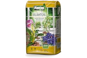 PLANTOP 10 Liter Blähton Ton Drainage Schüttung Hydro Dämmung Körnung 8-16mm