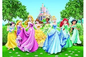 AG Design FTD 2207 Stampa fotografica decorativa da parete, motivo: principesse Disney, 360 x 254 cm, Multicolore (Bunt)