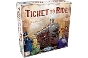 Days of Wonder , Ticket to Ride Board Game , Ages 8+ , For 2 to 5 Players , Average Playtime 30-60 Minutes
