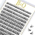 B&Qaugen Pack of 280 Individual Eyelashes, 40D-0.07D-9-16MIX Individual Eyelashes for Beginners, Lash Clusters, B&Q Even for Individual Lashes, Individual Eyelashes (40D-0.07D, 9-15MIX)