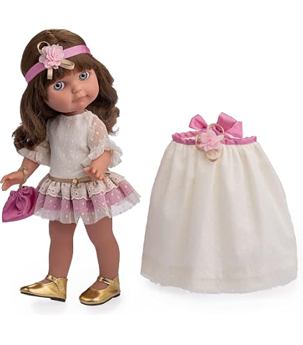 Berbesa-Fany Muñeca De Comunión Con Vela Beige, Color 4609V