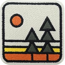Patch Velcro Aurores Boréales - Décoration Pour Veste, Sac à Dos, Style Camping Montagne