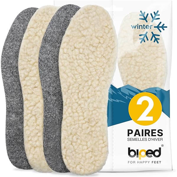 Biped 2 Paires De Semelles En Laine D'agneau - FindTheDeal