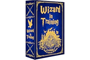 ULIXU Wizard in Training Diversion Book Safe with Real Pages,Key Lock Box,Secrect Hidden Safe with Key Lock,Portable Metal Safe Box