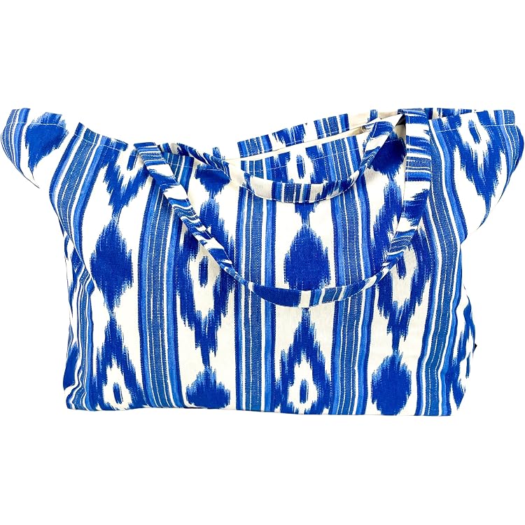 Sac De Plage SSKHE 50x40 Cm - Grand Tote Bag Avec Poche Intérieure Zippée
